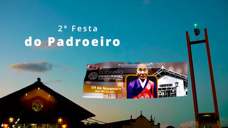 A 2ª Festa do Padroeiro do Budismo Primordial no Templo Taissenji, em Lins-SP, é uma celebração significativa em homenagem ao Mestre Ibaragui Nissui Shounin