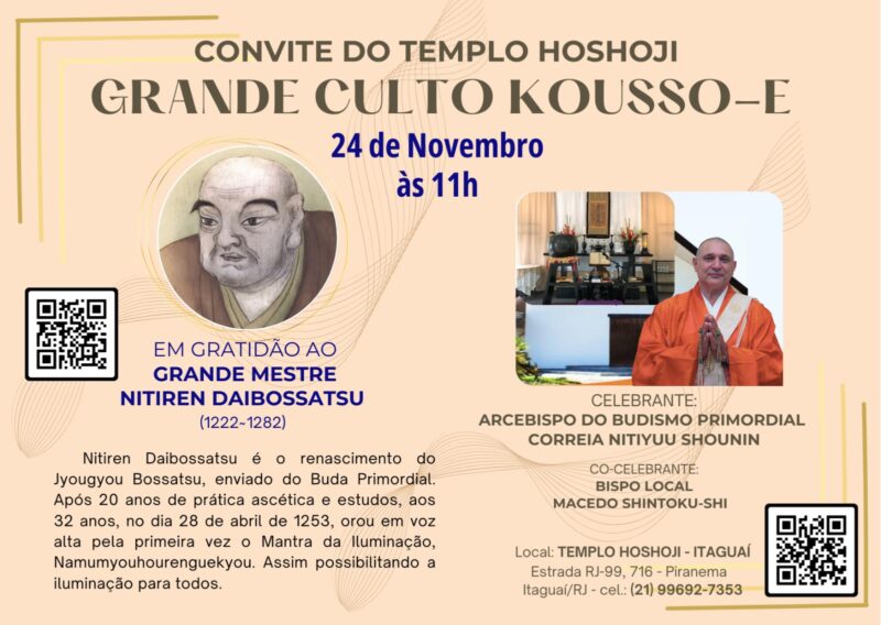 Convite para o Grande Culto Kousso-E