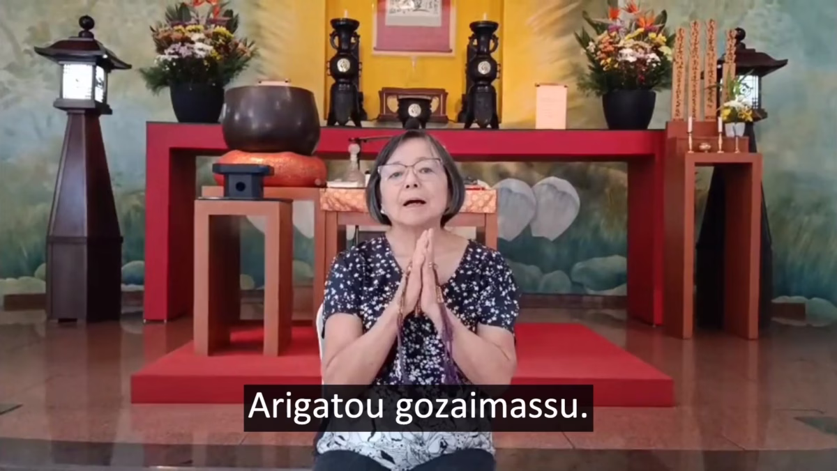 Depoimento de bênção - Elza Ito do Templo Nyorenji de Curitiba. O recebimento da bênção supera a razão.