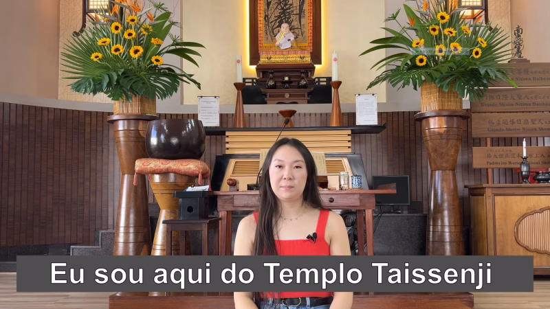 Depoimento de Luciana Ayumi Suyama Kawamata do Templo Taissenji de Lins. Aquele que pratica a fé é abençoado.