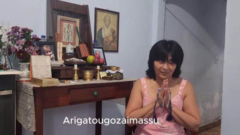 Depoimento de bênção da Tomie Maeda do JYOUSHOU KYOUKAI. Superação pela fé.