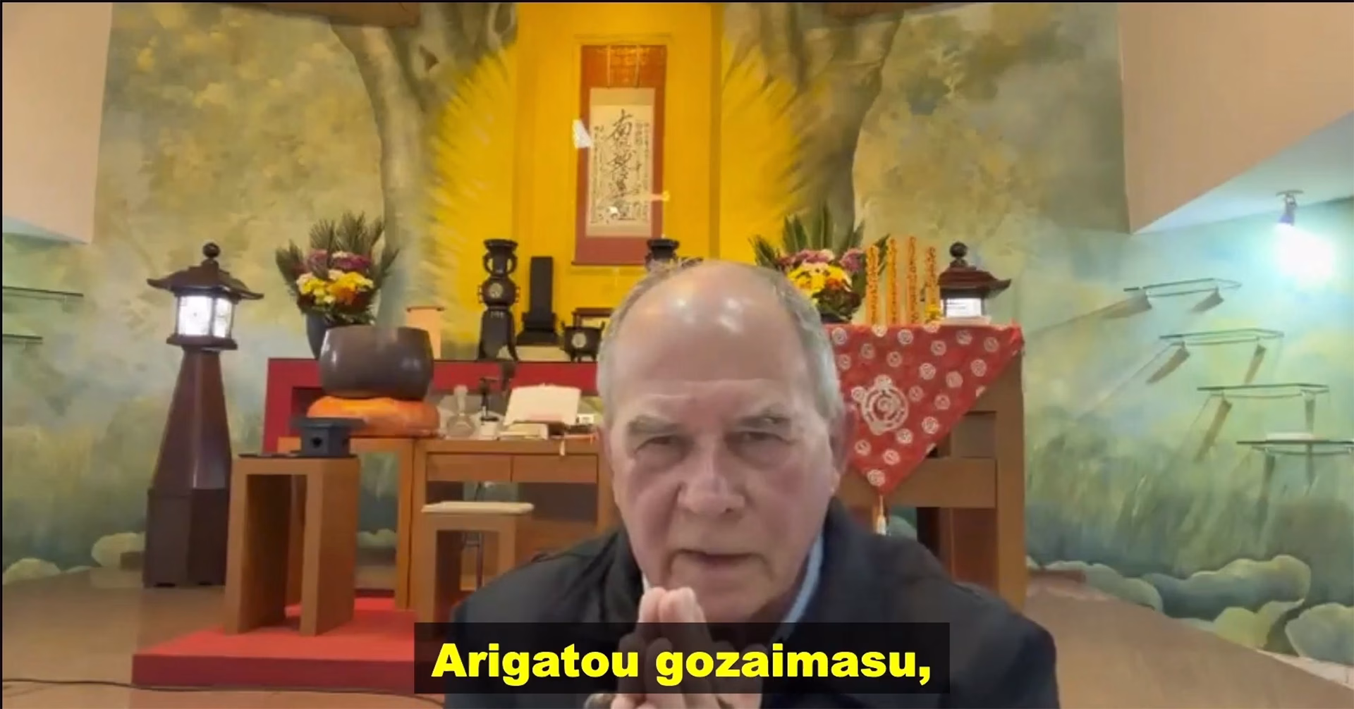 Depoimento de bênção - Rubens Baungart do Templo Nyorenji de Curitiba.