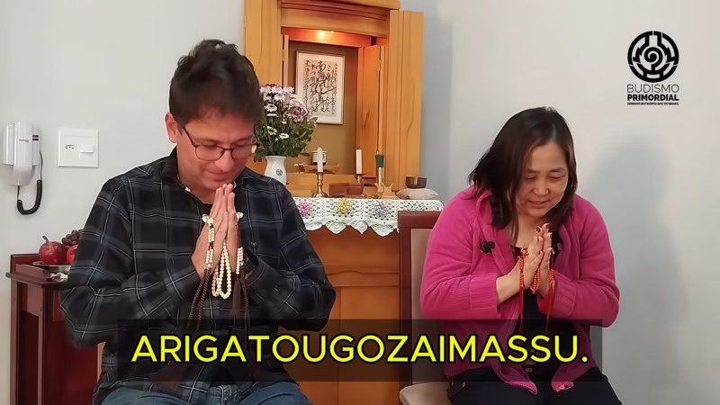 Bênção da Superação. Depoimento de Bênção de Sandra Takata da Costa e Marcelo da Costa do Templo Hompoji.