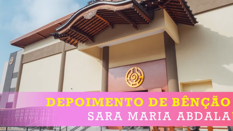 O Místico é inexplicável. Depoimento de bênção da fiel da Catedral Budista Nikkyoji - Sara Abdala.